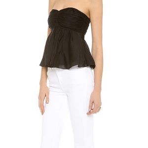 L’AGENCE flirty strapless top